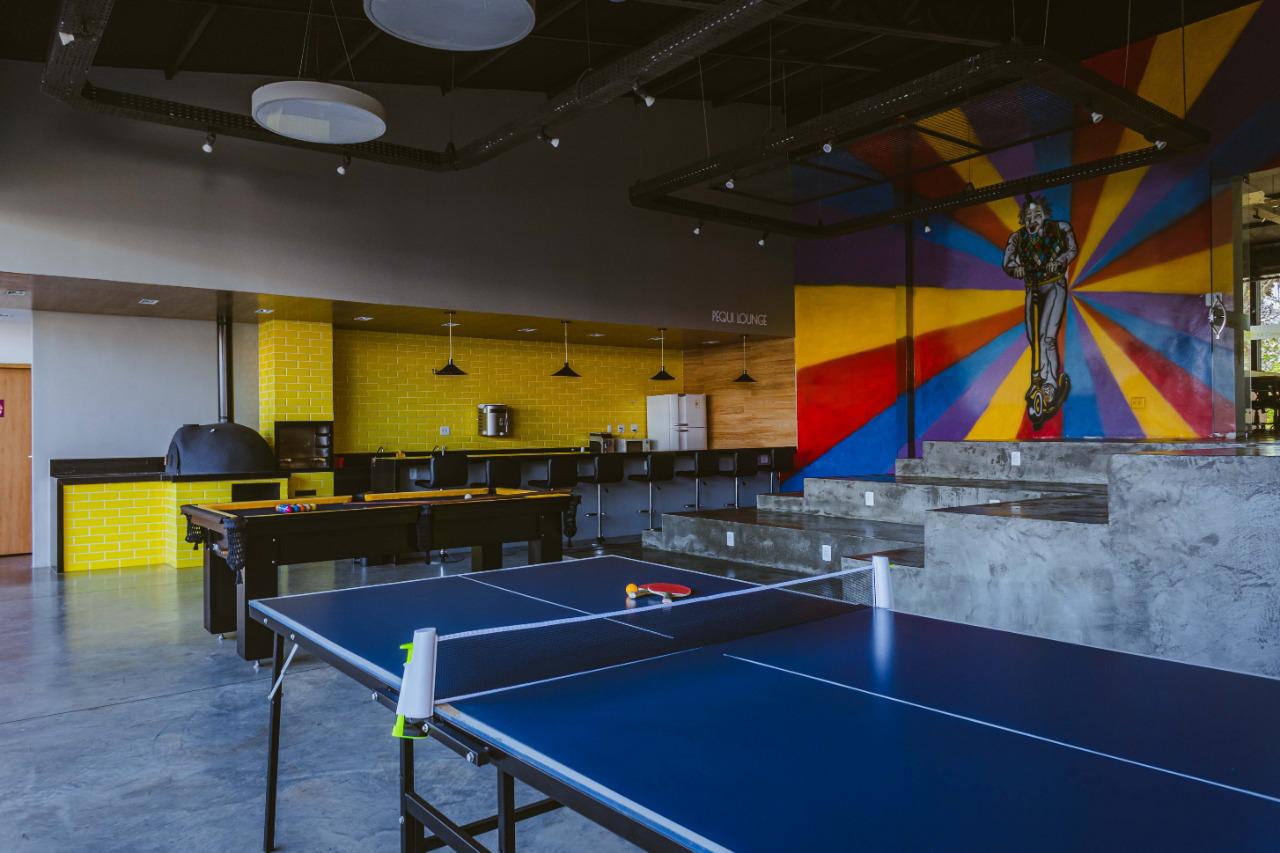 Lounge corporativo do Hub Cerrado